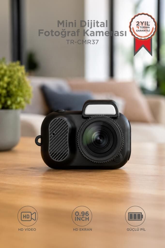 Dijital Fotoğraf Makineleri Video Mini Kamera 480P CMR37 Siyah