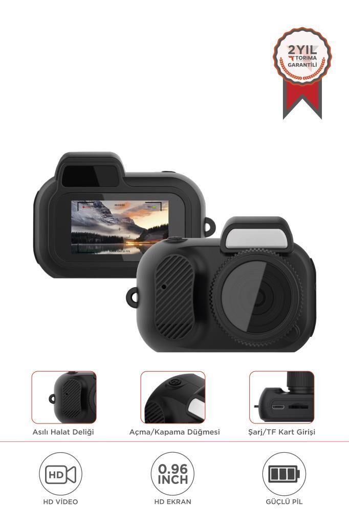Dijital Fotoğraf Makineleri Video Mini Kamera 480P CMR37 Siyah