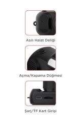 Dijital Fotoğraf Makineleri Video Mini Kamera 480P CMR37 Siyah