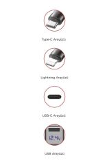 TORİMA G16 120W Süper Hızlı Şarjlı Transmitter Araç Şarj Cihazı – Çift Type-C & Lightning Kablo, Dijital Göstergeli, 80cm Kablo