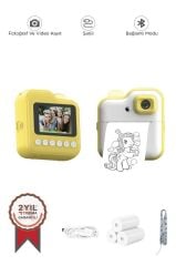 Torima TRM-CMR15 Sarı Dijital Video Kayıt Fotoğraf Çocuk Kamerası Anlık Termal Resim Kağıt Baskılı Yazıcı