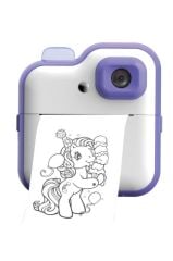 Dijital Fotoğraf Makineleri Çocuk Termal Resim Kağıt Baskılı Yazıcı Kamera Video Makinesi CMR15 Mor