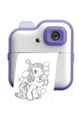 Dijital Fotoğraf Makineleri Çocuk Termal Resim Kağıt Baskılı Yazıcı Kamera Video Makinesi CMR15 Mor