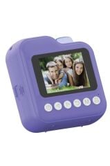 Dijital Fotoğraf Makineleri Çocuk Termal Resim Kağıt Baskılı Yazıcı Kamera Video Makinesi CMR15 Mor