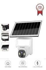 Torima CMR30 Beyaz Şarjlı Duvar Lambası Görünümlü Dış Mekan Kamerası Akıllı IP Güneş Enerjili Kamera