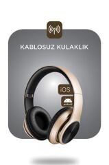 Bluetooth Kulaklık Kulak Üstü Kablosuz Kulaklık P575 Altın
