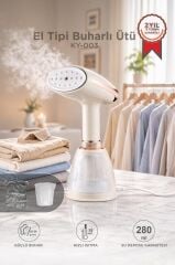 Buharlı Ütü Kırışık Giderici Taşınabilir Dikey Seyehat Ütüsü 1500W KY003 Beyaz