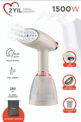 Buharlı Ütü Kırışık Giderici Taşınabilir Dikey Seyehat Ütüsü 1500W KY003 Beyaz