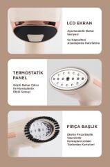 Buharlı Ütü Kırışık Giderici Taşınabilir Dikey Seyehat Ütüsü 1500W KY003 Beyaz