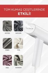 Torima KG3112 Beyaz Buharlı Kırışık Giderici 1200W Taşınabilir Seyahat Boy Dikey Ütü