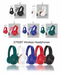 E750BT Bluetooth Kablosuz Stereo Kulaklık- Kırmızı