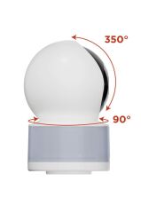 Güvenlik Kamerası Led Işıklı Wifi Full Hd Smart Ip Kamera CMR31 Beyaz