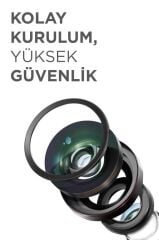 Güvenlik Kamerası Led Işıklı Wifi Full Hd Smart Ip Kamera CMR31 Beyaz