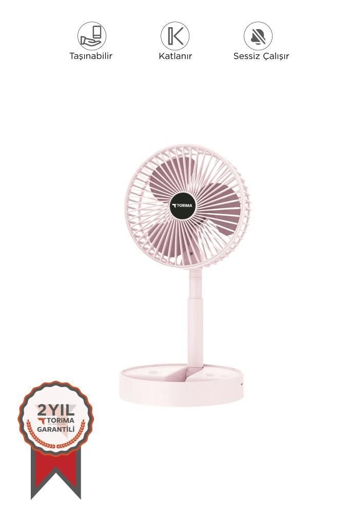 Torima F-06 Pembe Mini Fan Vantilatör Masa Fan