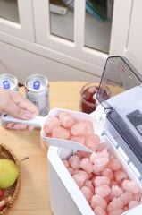 Portatif Taşınabilir Hızlı Buz Yapma Makinesi YH16 Beyaz