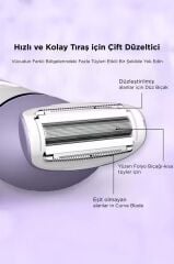 Epilatör Islak ve Kuru Kablosuz 6 Başlıklı Yüz Koltuk Altı Bikini Bölgesi Bacak Epilatörü TEP02 Beyaz