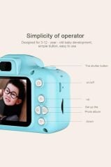 Torima CMR 7 Mavi Renk Mini 1080p Hd Çocuk Kamera Dijital Fotoğraf Makinesi 2.0 Inç Ekran