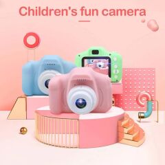 Torima CMR 7 Pembe Mini 1080p Hd Çocuk Kamera Dijital Fotoğraf Makinesi 2.0 Inç Ekran