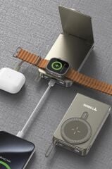 Taşınabilir Batarya 10000 Mah Type-C Hızlı Şarj 22,5W Magsafe Powerbank TRM-1019 Altın