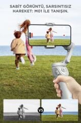 Torima M01 Gri Çok Amaçlı Gimbal Özellikli Tripod Selfie Çubuğu