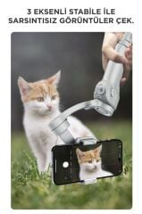 Torima M01 Gri Çok Amaçlı Gimbal Özellikli Tripod Selfie Çubuğu