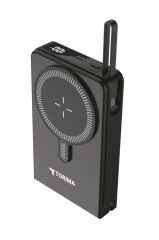Torima TRM-1019 Siyah 10000 mAh  MagSafe (Kablosuz) Type-C 22,5 W Hızlı Şarj Powerbank