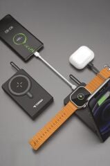 Powerbank 10.000 Mah 22,5W Magsafe Hızlı Şarj Aleti TRM1019 Siyah