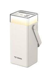 Taşınabilir Batarya 40000 Mah Type-C Lightning Hızlı Şarj Rgb Işıklı 22,5W Powerbank TRM-1041 Beyaz