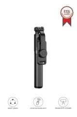 Tripod Çok Amaçlı Kumandalı Android Ios Uyumlu Selfie Çubuğu Q07 Siyah