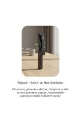 Tripod Çok Amaçlı Kumandalı Android Ios Uyumlu Selfie Çubuğu Q07 Siyah