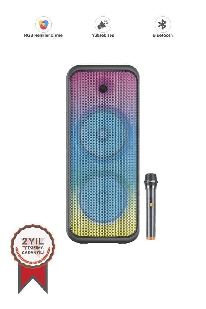 Torima D30 Siyah Mikrofonlu Kumandalı Bluetooth Hoparlör
