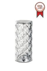 LW-1 Projeksiyon Masa Lambası Kristal Elmas Led Dokunmatik Sensör Usb Şarj Restoran Masa Lambası