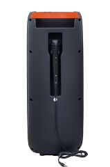 Bluetooth Hoparlör Rgb Işıklı Mikrofonlu Kumandalı Hoparlör D28 Siyah