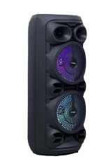 Bluetooth Hoparlör Rgb Işıklı Mikrofonlu Kumandalı Hoparlör D28 Siyah