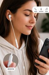 Kablolu Kulaklık Iphone Lightning Girişli Kulak İçi Kulaklık TRM POP-UP