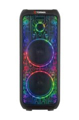 Bluetooth Hoparlör Mikrofonlu Kumandalı Rgb Işıklı Speaker D64 Siyah