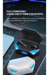 Oyuncu Kulaklığı Kablosuz Kulakiçi Rgb Işıklı Çift Mikrofonlu 3 Modlu Bluetooth 5.2 Tg-g20
