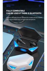 Oyuncu Kulaklığı Kablosuz Kulakiçi Rgb Işıklı Çift Mikrofonlu 3 Modlu Bluetooth 5.2 Tg-g20
