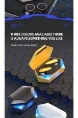 Oyuncu Kulaklığı Kablosuz Kulakiçi Rgb Işıklı Çift Mikrofonlu 3 Modlu Bluetooth 5.2 Tg-g20