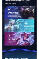 Bluetooth Kulaklık Kulak İçi Rgb Işıklı Çift Mikrofonlu Oyuncu Kulaklık TG-G20 Siyah