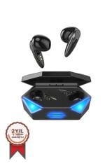 Bluetooth Kulaklık Kulak İçi Rgb Işıklı Çift Mikrofonlu Oyuncu Kulaklık TG-G20 Siyah
