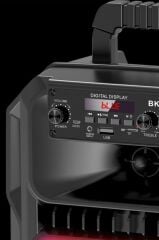 Torima D25 Siyah RGB Işıklı Mikrofonlu Kumandalı USB/TF/FM/MIC/BT Bluetooth Hoparlör