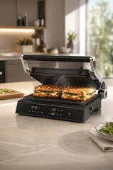 Tost Makinesi 2000W Dijital Ekranlı Çıkarılabilir Plakalı Izgara Makinesi TG PRO500 Siyah
