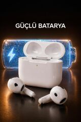 Bluetooth Kulaklık Kulak İçi Anc Kablosuz Kulaklık TRM-GO2 Beyaz