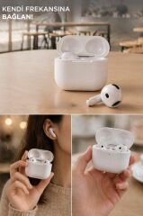 Bluetooth Kulaklık Kulak İçi Anc Kablosuz Kulaklık TRM-GO2 Beyaz
