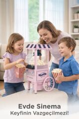 Mısır Patlatma Makinesi Yağsız Ev Tipi Popcorn Makinesi TPM01 Pembe