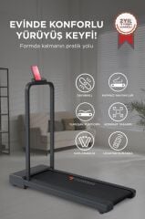 Torima Vep-1002 Siyah Ayarlanabilir Bluetoothlu Uzaktan Kumandalı Katlanabilir Yürüme ve Koşu Bandı