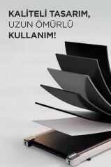 Koşu Bandı Ayarlanabilir Bluetoothlu Uzaktan Kumandalı Katlanabilir Yürüme Bandı VEP1002 Siyah