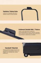 Torima Vep-1002 Siyah Ayarlanabilir Bluetoothlu Uzaktan Kumandalı Katlanabilir Yürüme ve Koşu Bandı