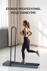 Koşu Bandı Ayarlanabilir Bluetoothlu Uzaktan Kumandalı Katlanabilir Yürüme Bandı VEP1002 Siyah